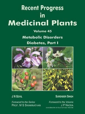 cover image of Recent Progress In Medicinal Plants (Metabolic Disorders Diabetes, Part-1)